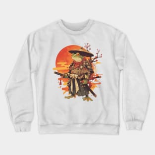 samurai frog Crewneck Sweatshirt